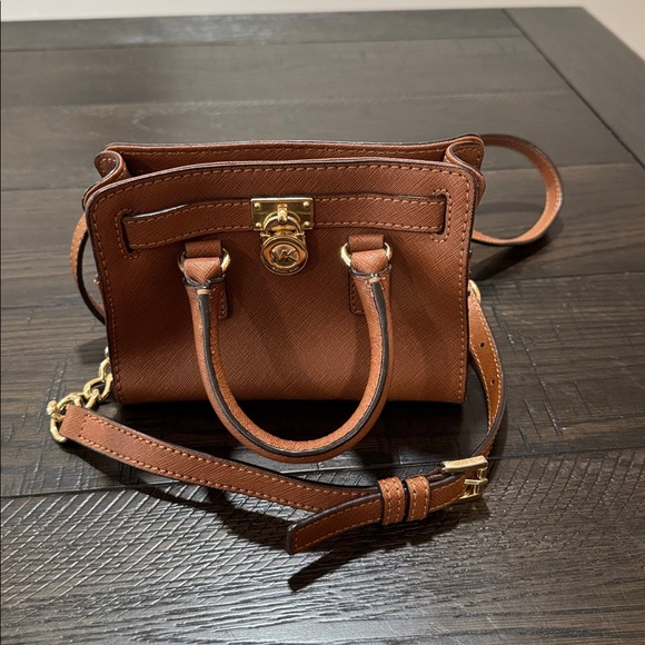 Michael Kors Mini Hamilton - Brown Crossbody Bag - Picture 1 of 9